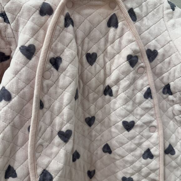 Nordstrom Pink Heart Quilted Bear Ears Bunting - Picture 4 of 11